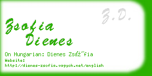 zsofia dienes business card